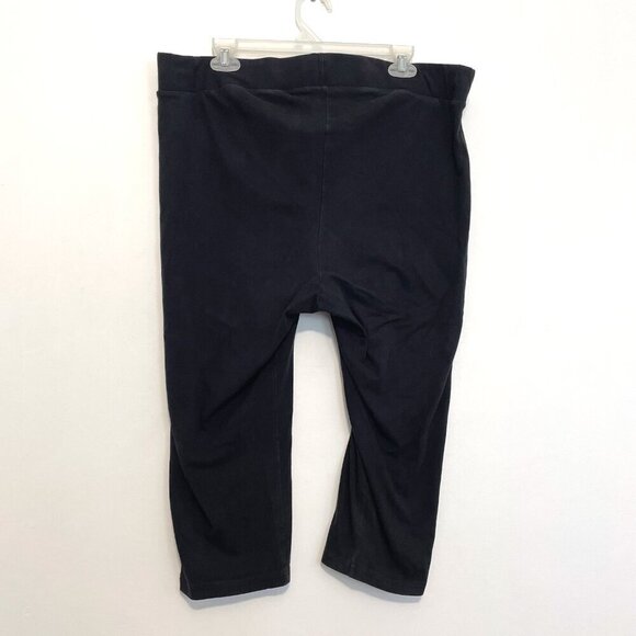 TORRID 3 Plus Size Capri Leggings Black Pull On Elastic Waist Cotton Capris 3X - Picture 10 of 12